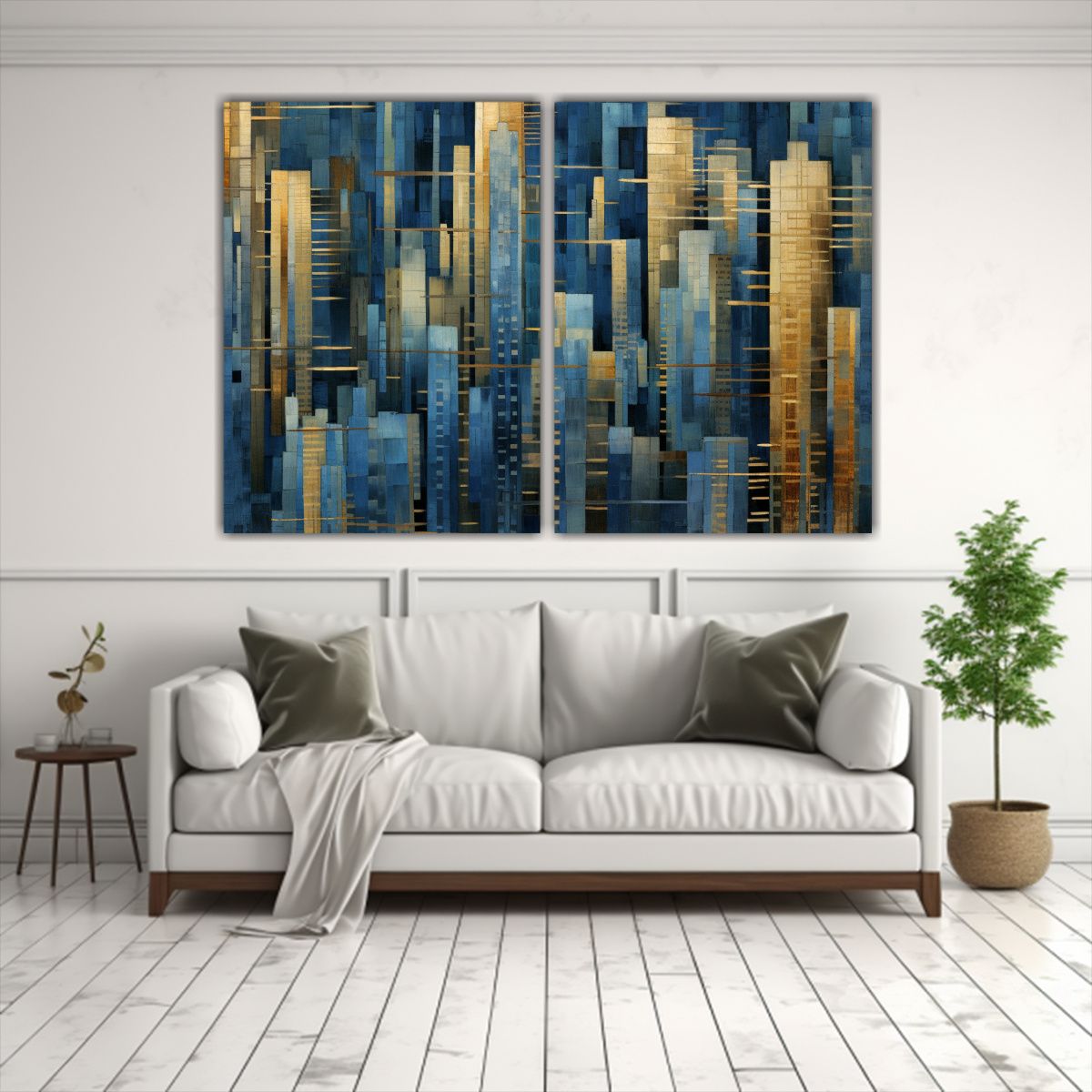 GENERICO - Cuadro Decorativo Digital De Ciudad En 3D Con 100x75 Cm