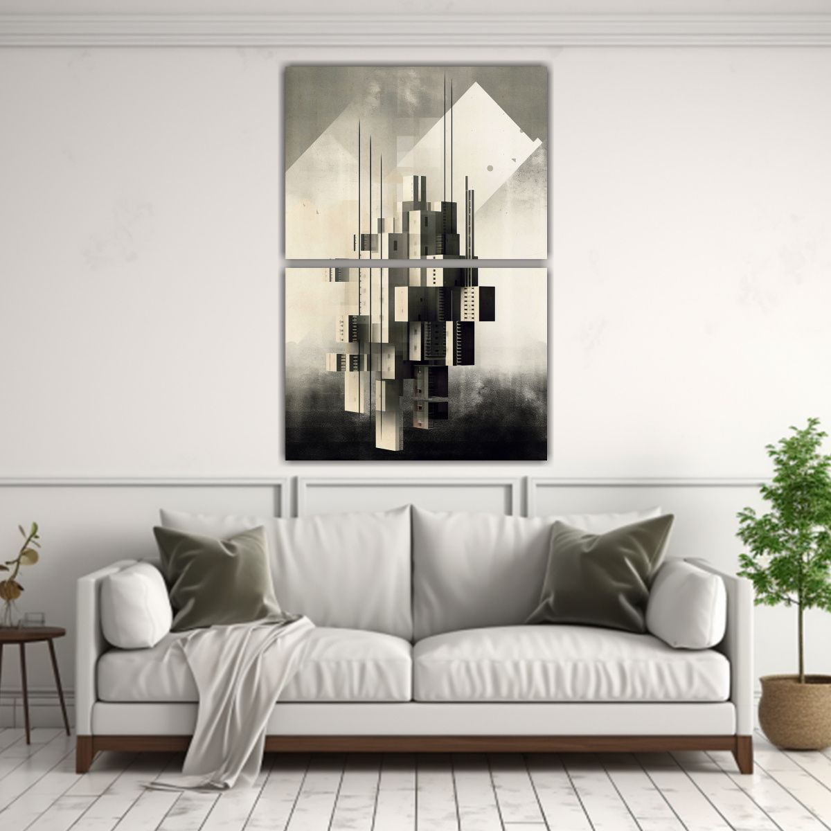 GENERICO - Pinturas Decorativas Abstractas De Estructuras 75x100 Cm