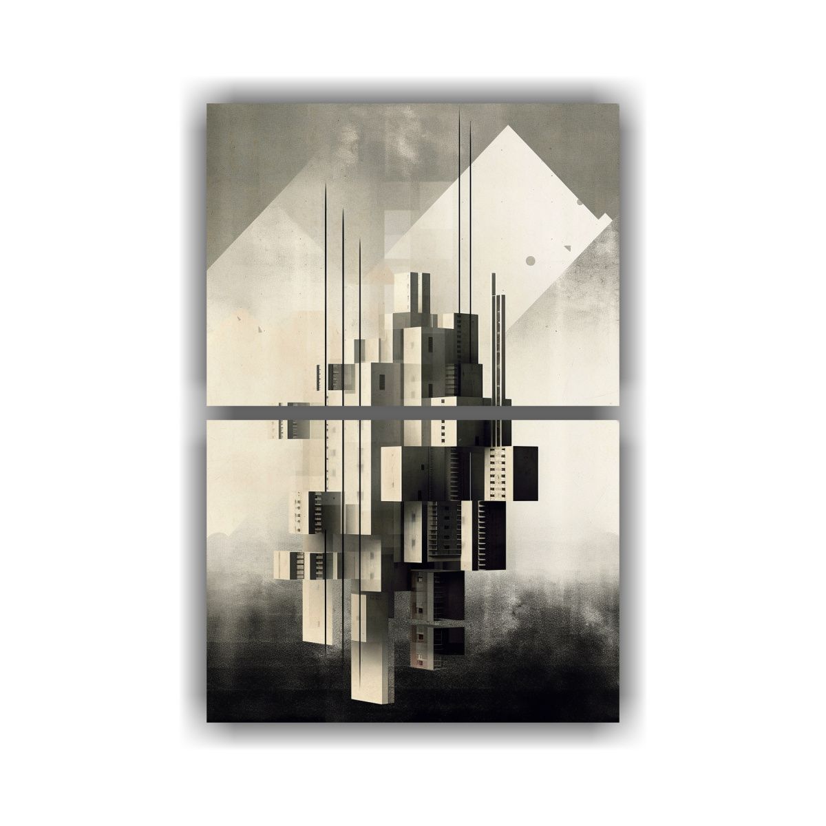 GENERICO - Pinturas Decorativas Abstractas De Estructuras 65x100 Cm