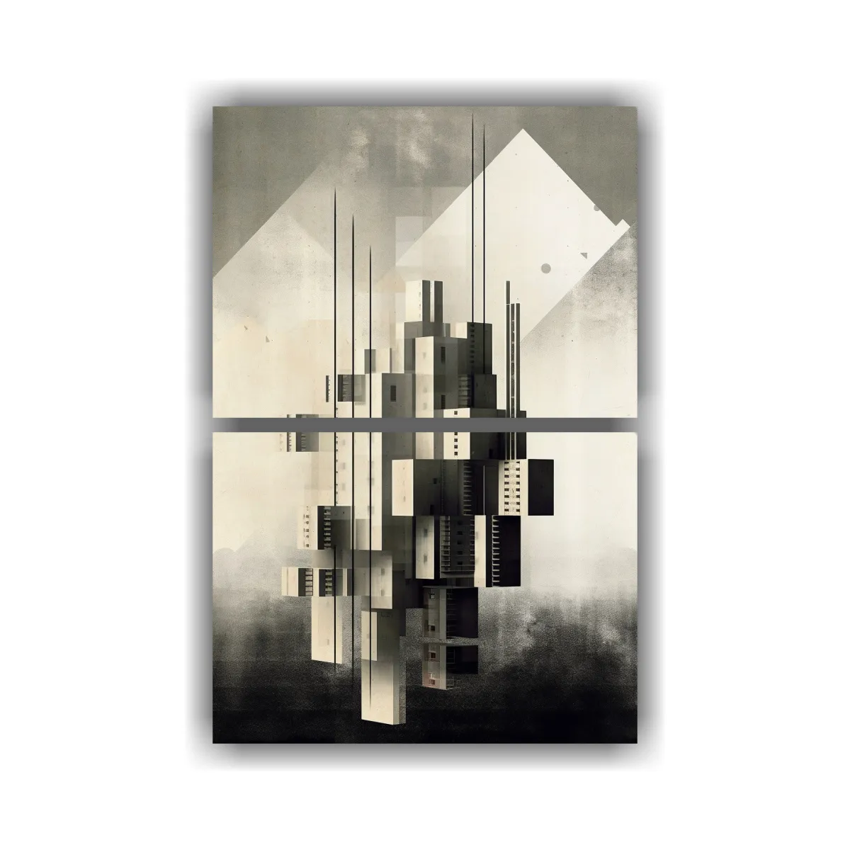 GENERICO - Pinturas Decorativas Abstractas De Estructuras 65x100 Cm