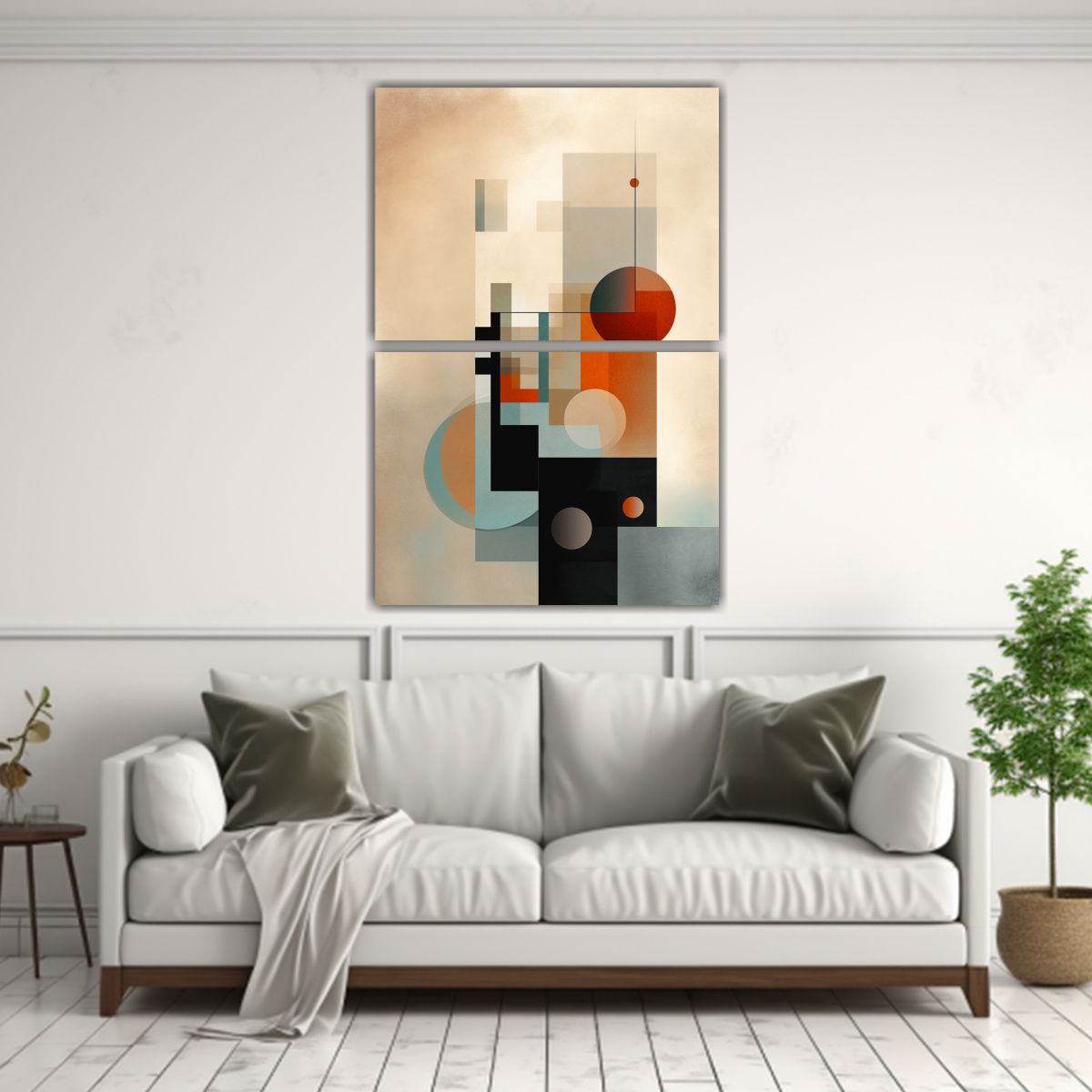 GENERICO - Conjunto 2 Lienzos Tela Sublimada Arte Gráfico 75x100 Cm