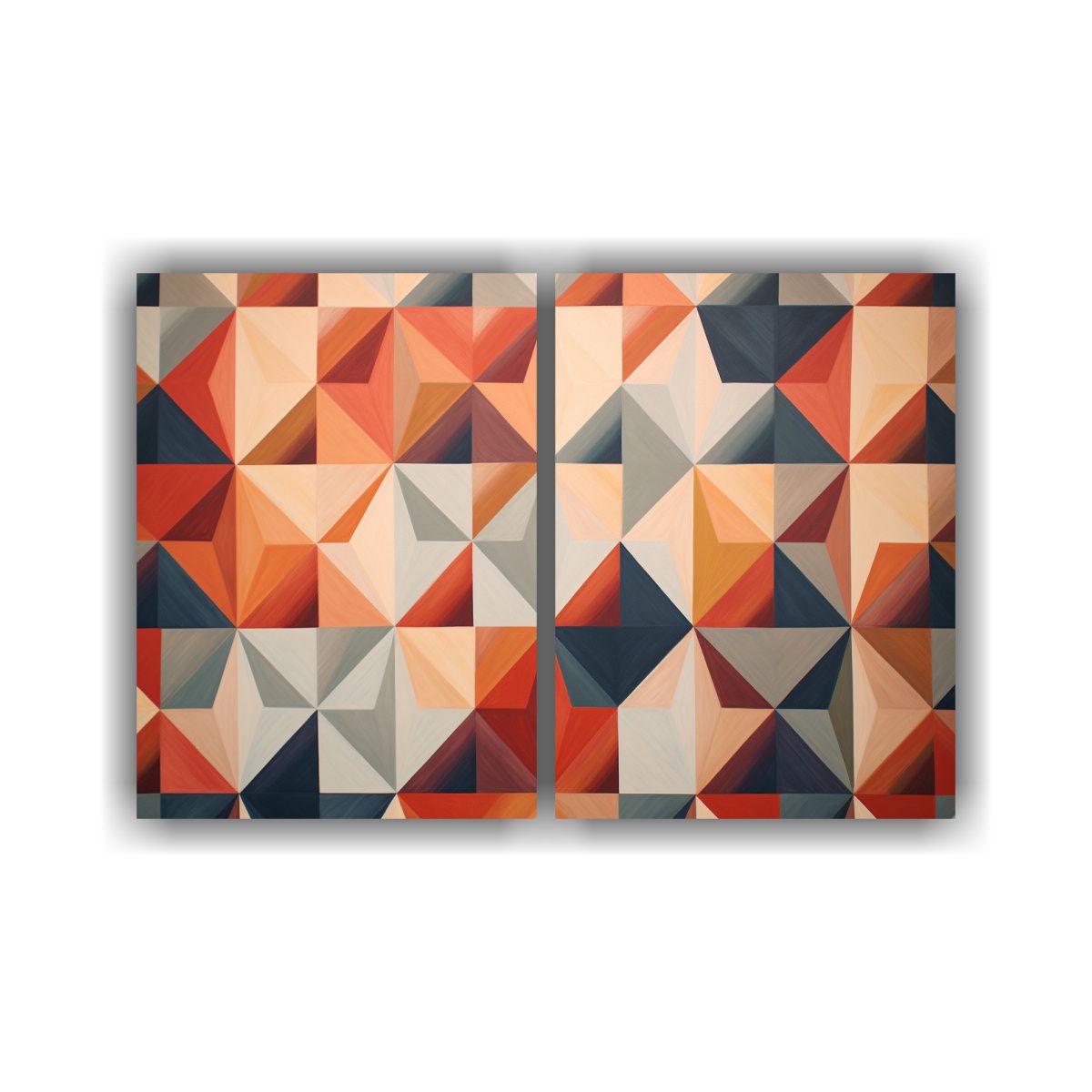 GENERICO - Cuadros Decorativos Geometría Y Profundidad En 100x75 Cm