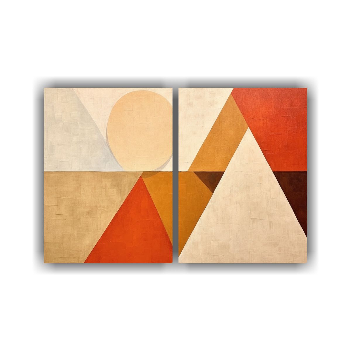 GENERICO - Lienzos Geométricos Minimalistas De Colores 100x65 Cm