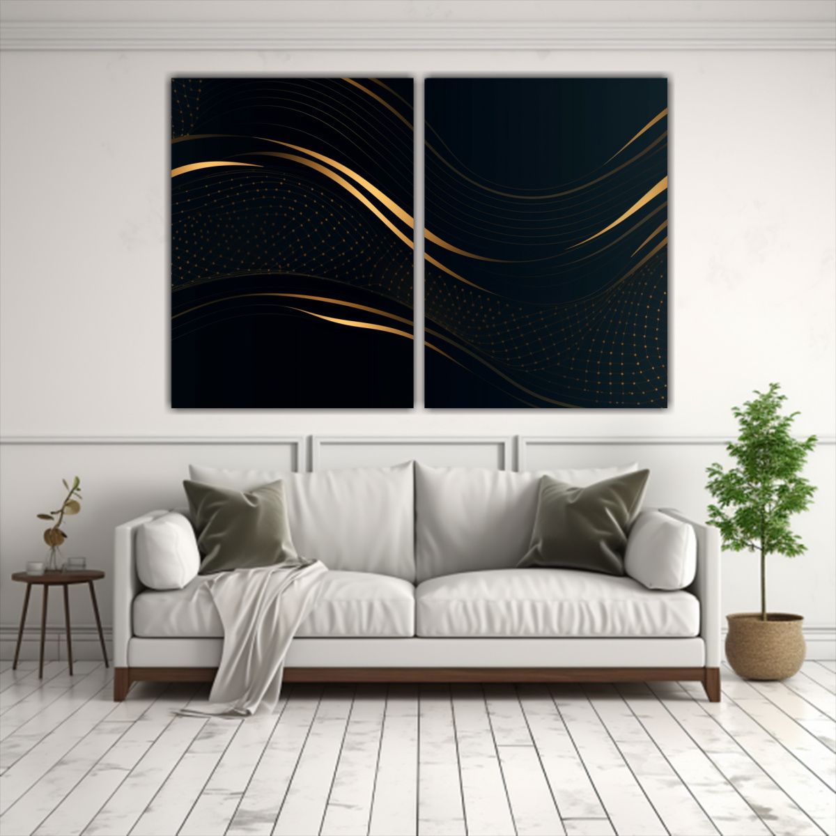 GENERICO - Cuadros Decorativos Equilibrio En Fondo Oscuro 100x75 Cm