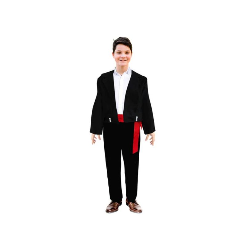 GENERICO - Traje Huaso Elegante Negro 1pcs Talla 2