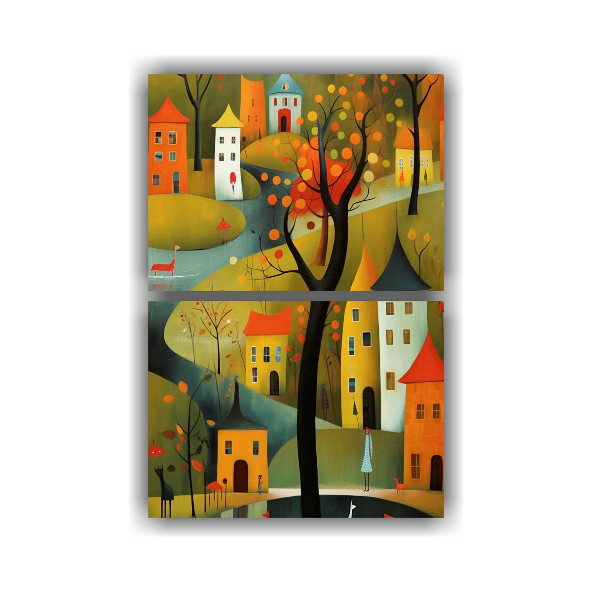 GENERICO - Cuadro De Tela Acuarela Estilo Iwona Lifsches 60x80 Cm
