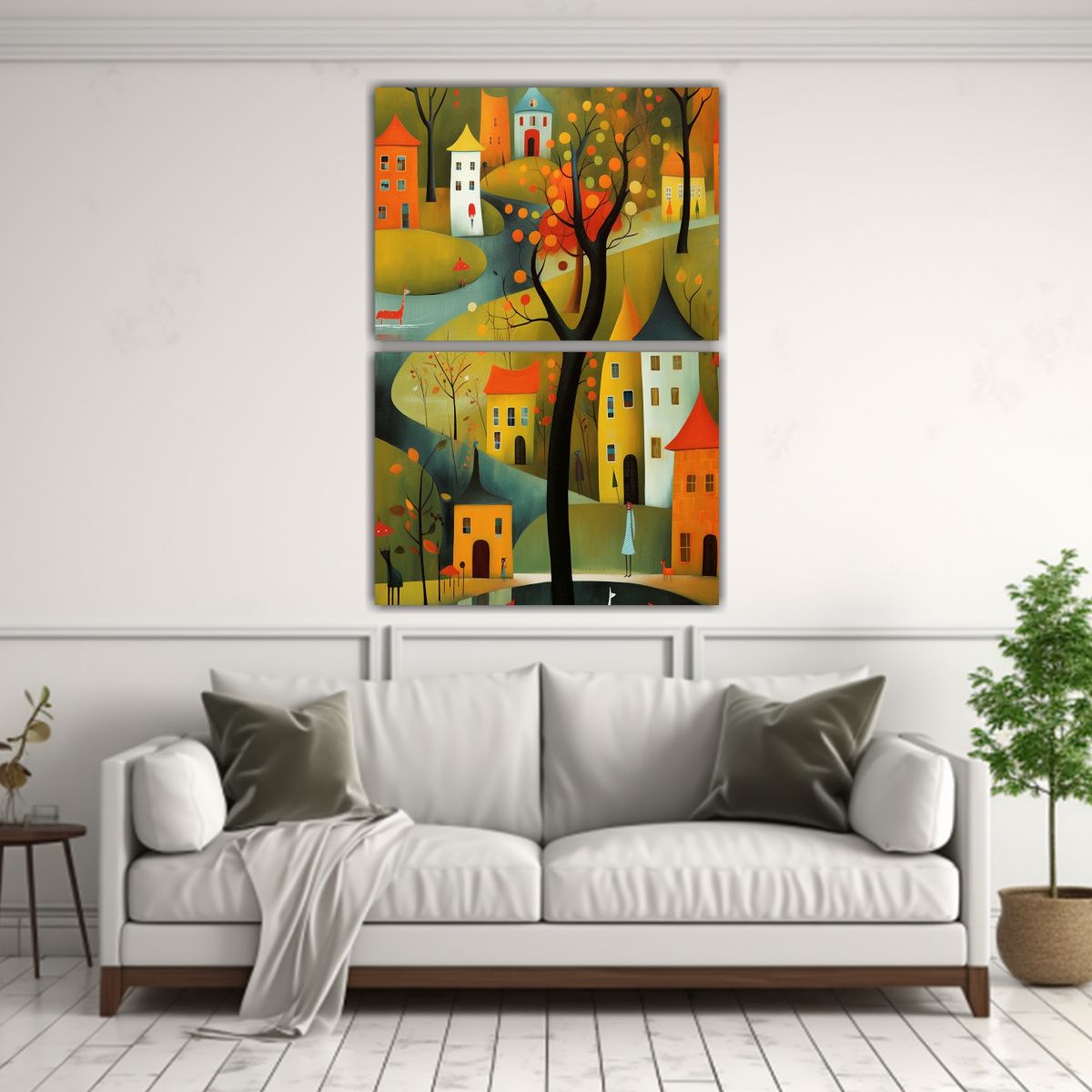 GENERICO - Cuadro De Tela Acuarela Estilo Iwona Lifsches 60x80 Cm