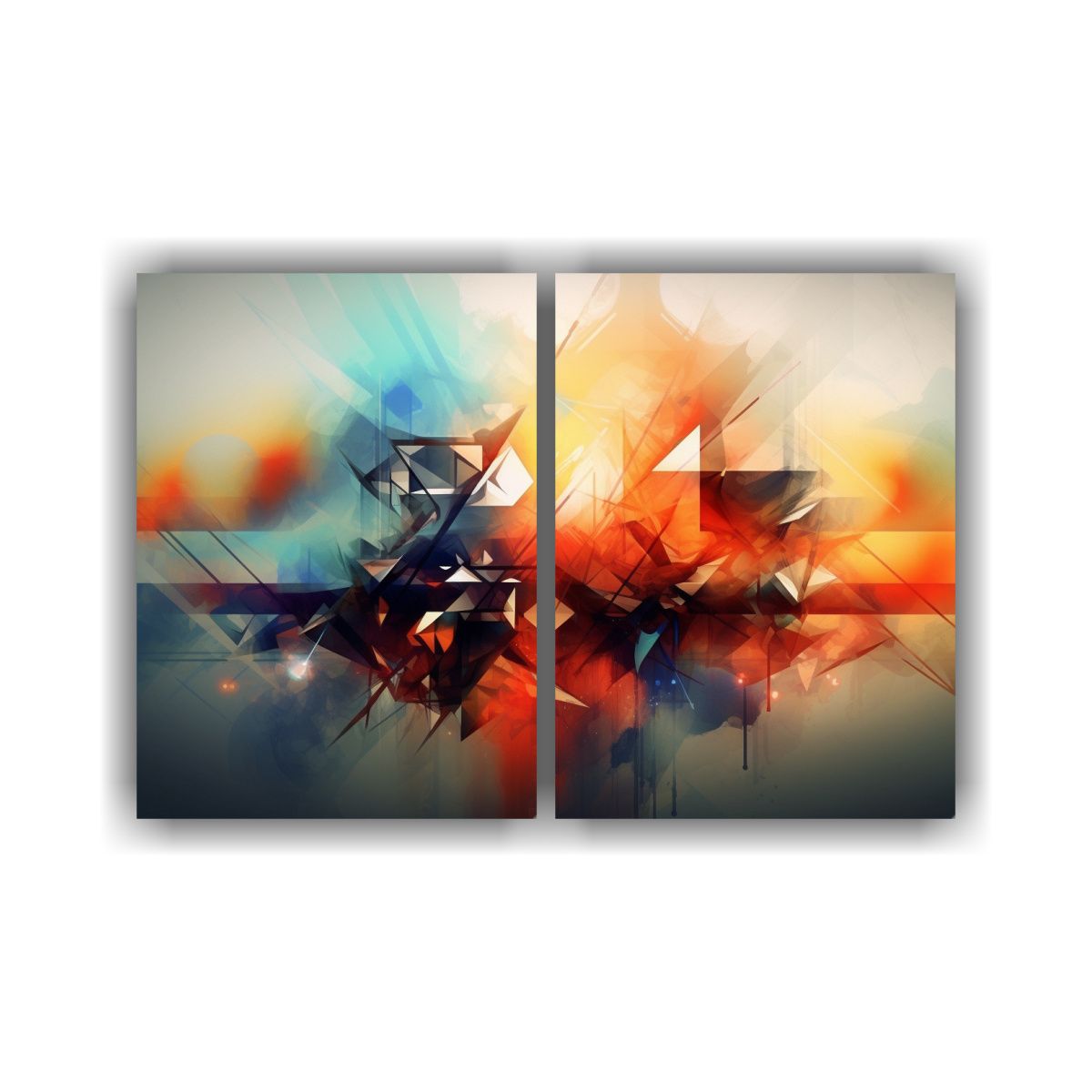 GENERICO - Pinturas Decorativas Digitales Abstractas Con 100x65 Cm