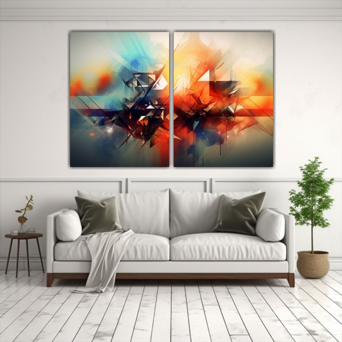 GENERICO - Pinturas Decorativas Digitales Abstractas Con 100x65 Cm