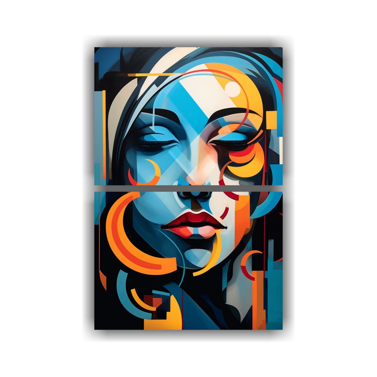 GENERICO - Set 2 Cuadros Conceptual Exposición Stulkova 50x80 Cm