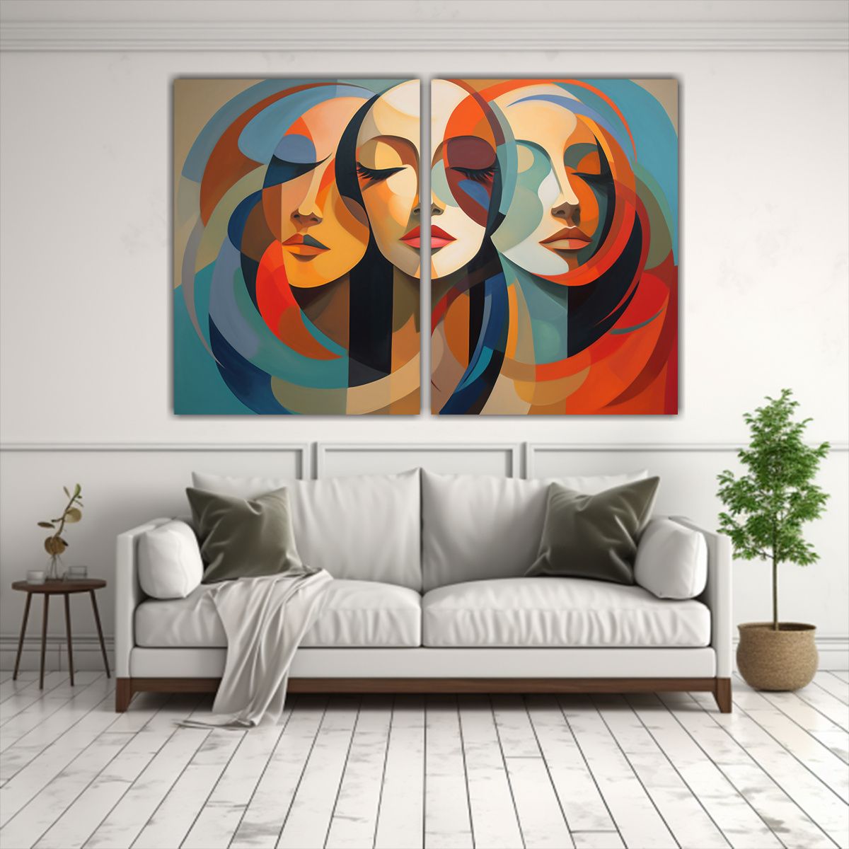 GENERICO - Pinturas De Arte Abstracto Exclusivo De Dos 100x65 Cm
