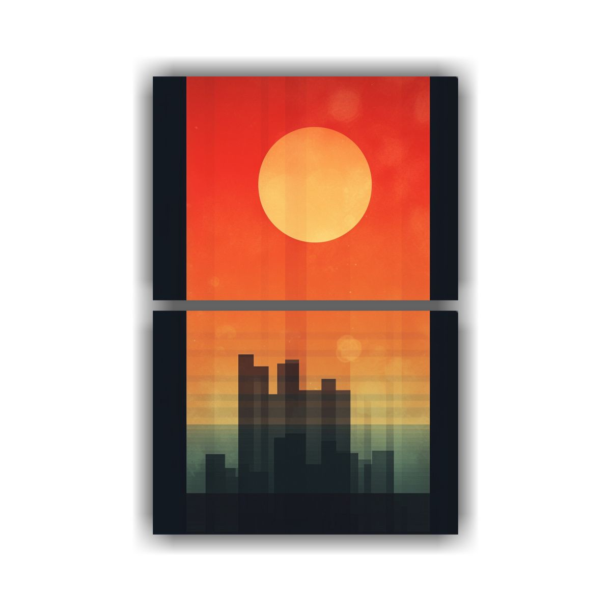 GENERICO - Pinturas Decorativas De Atardecer Minimalista En 65x100 Cm