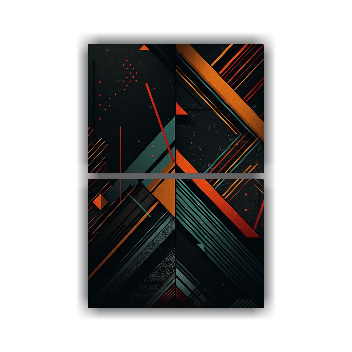 GENERICO - Pinturas Decorativas Estilo Geométrico 60x80 Cm