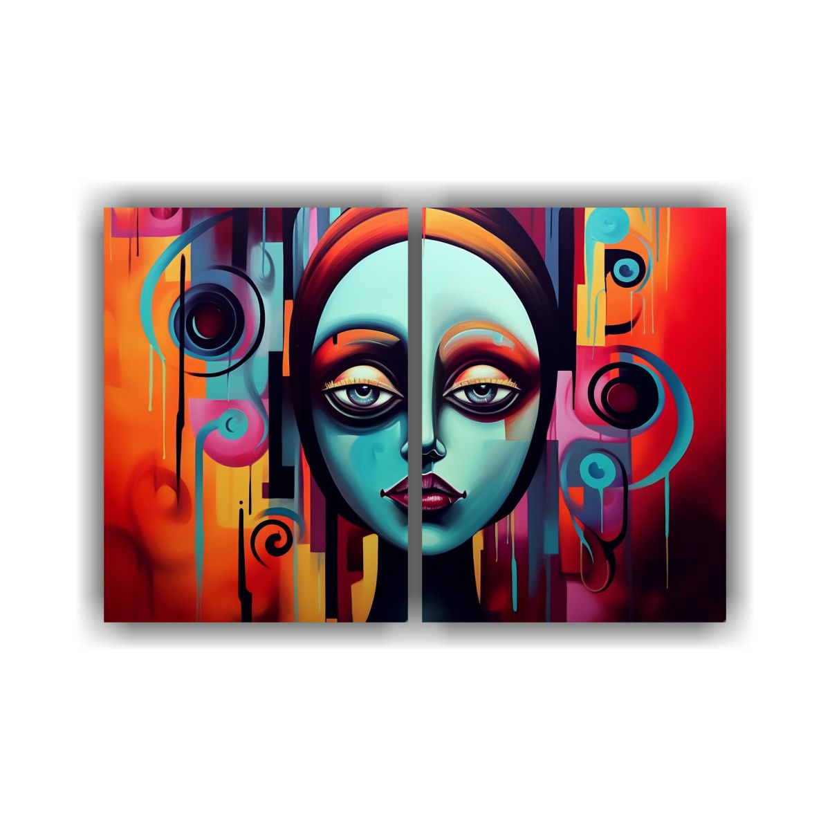 GENERICO - Cuadro Decorativo Moderno Líneas Sutiles 100x75 Cm