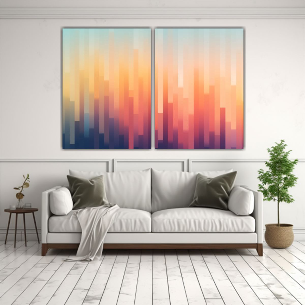 GENERICO - Cuadros Decorativos Abstractos Con Nuevos 100x75 Cm