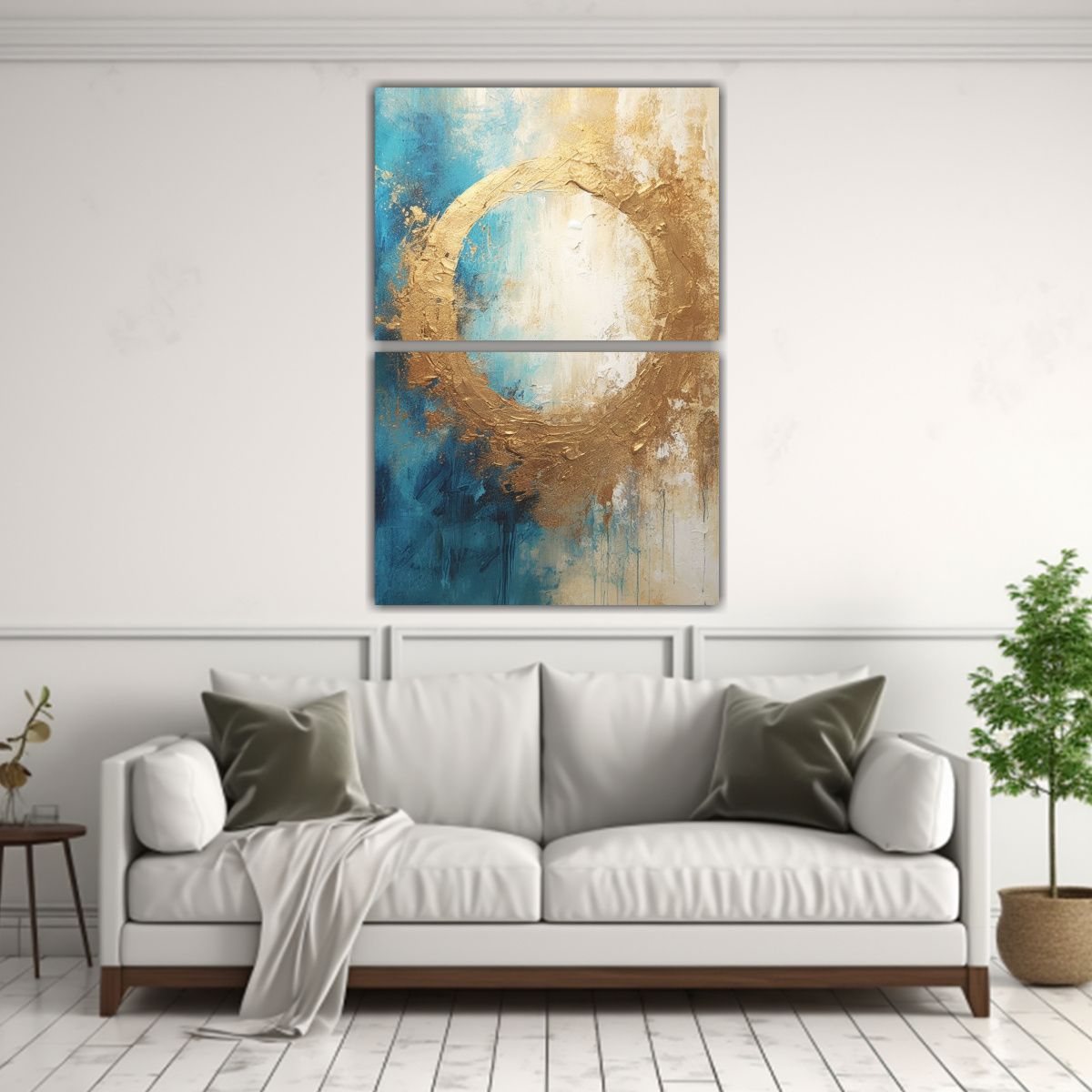 GENERICO - Cuadro Fotográfico único Con Tonos Azules En El 65x100 Cm