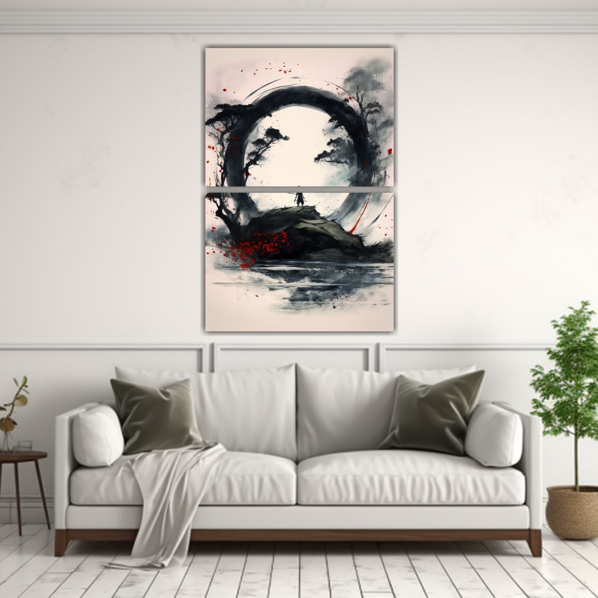 GENERICO - Conjunto 2 Telas En Bastidor Vision Paisaje 50x80 Cm