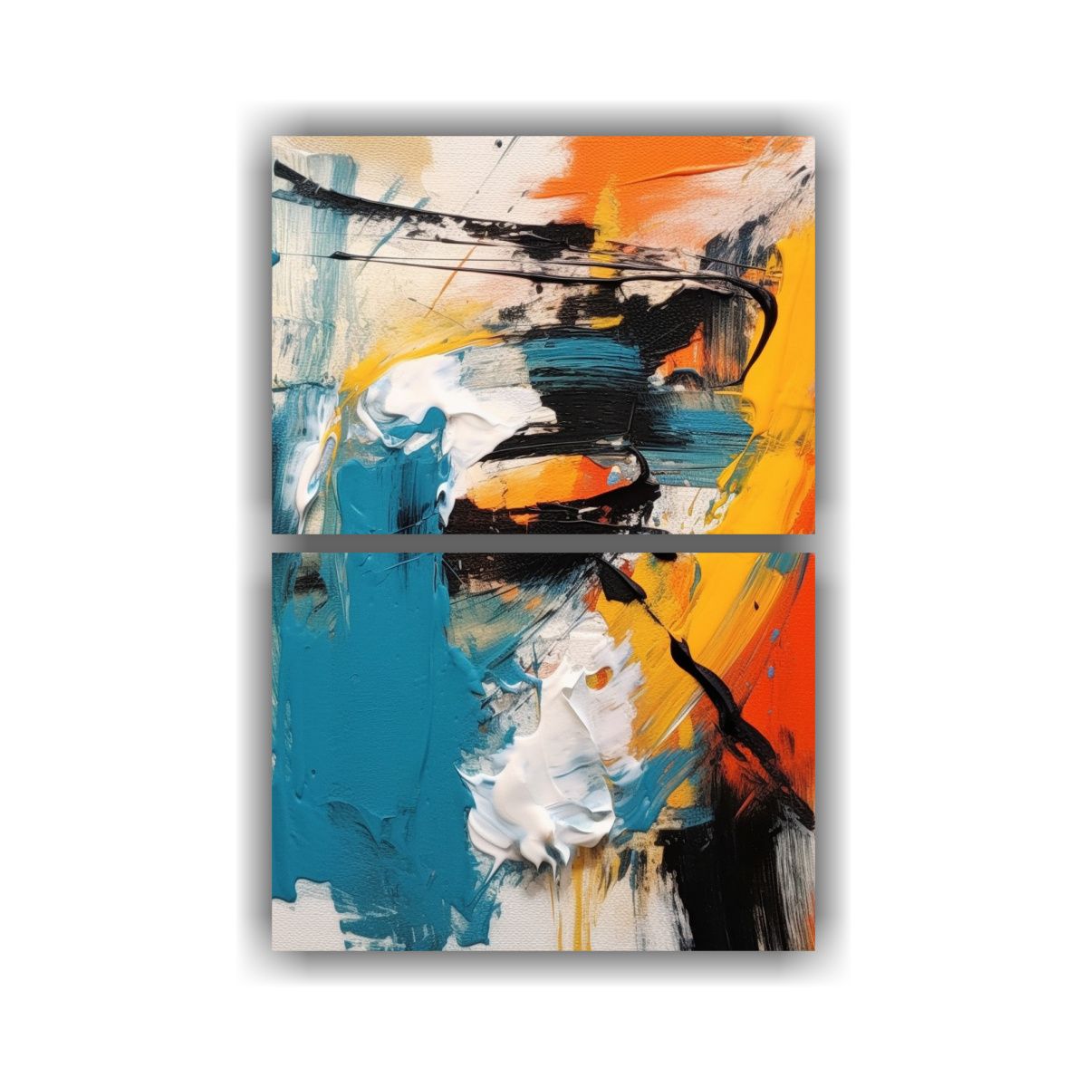 GENERICO - Pintura Abstracta Sobre Equilibrio Visual 85 Dos 50x80 Cm