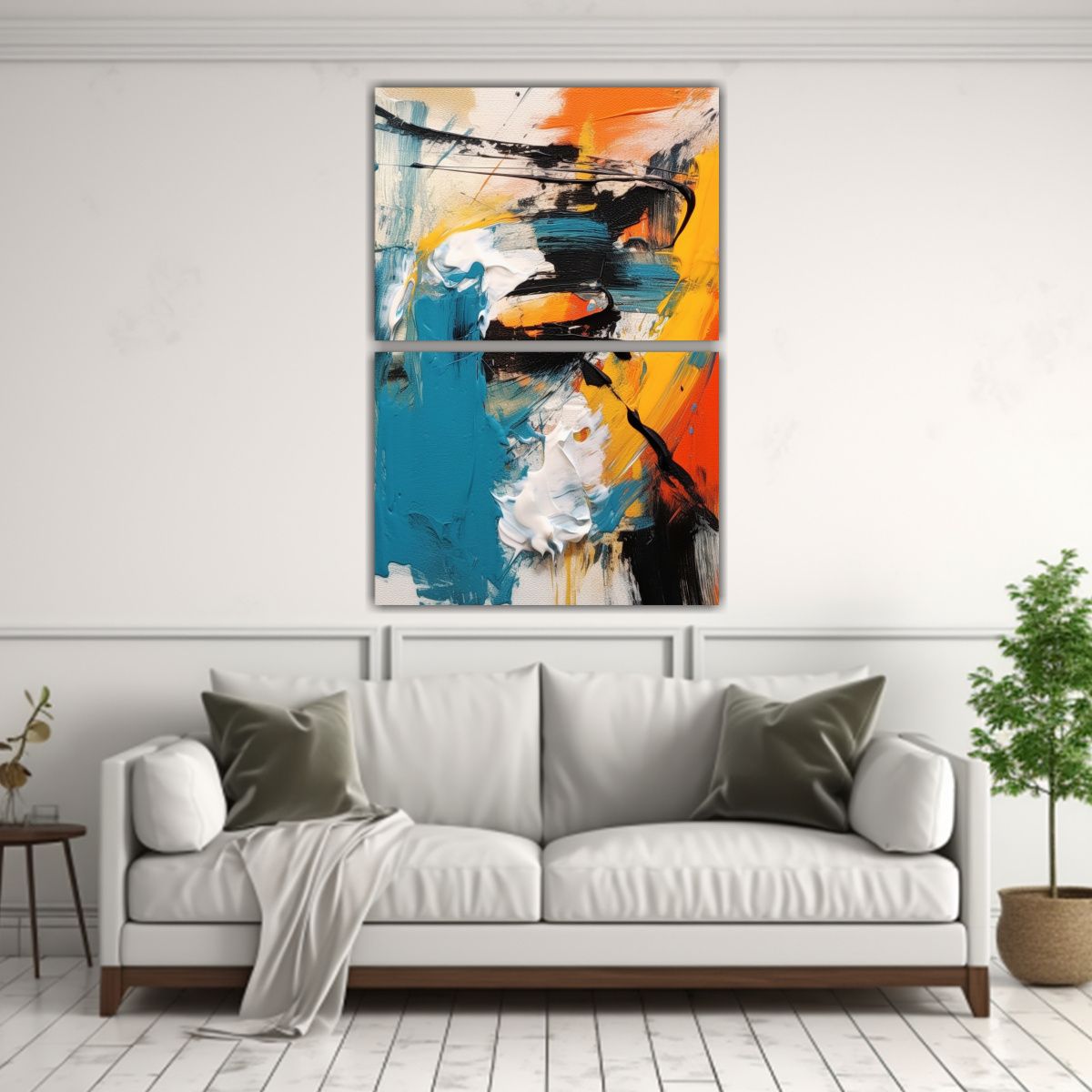 GENERICO - Pintura Abstracta Sobre Equilibrio Visual 85 Dos 50x80 Cm