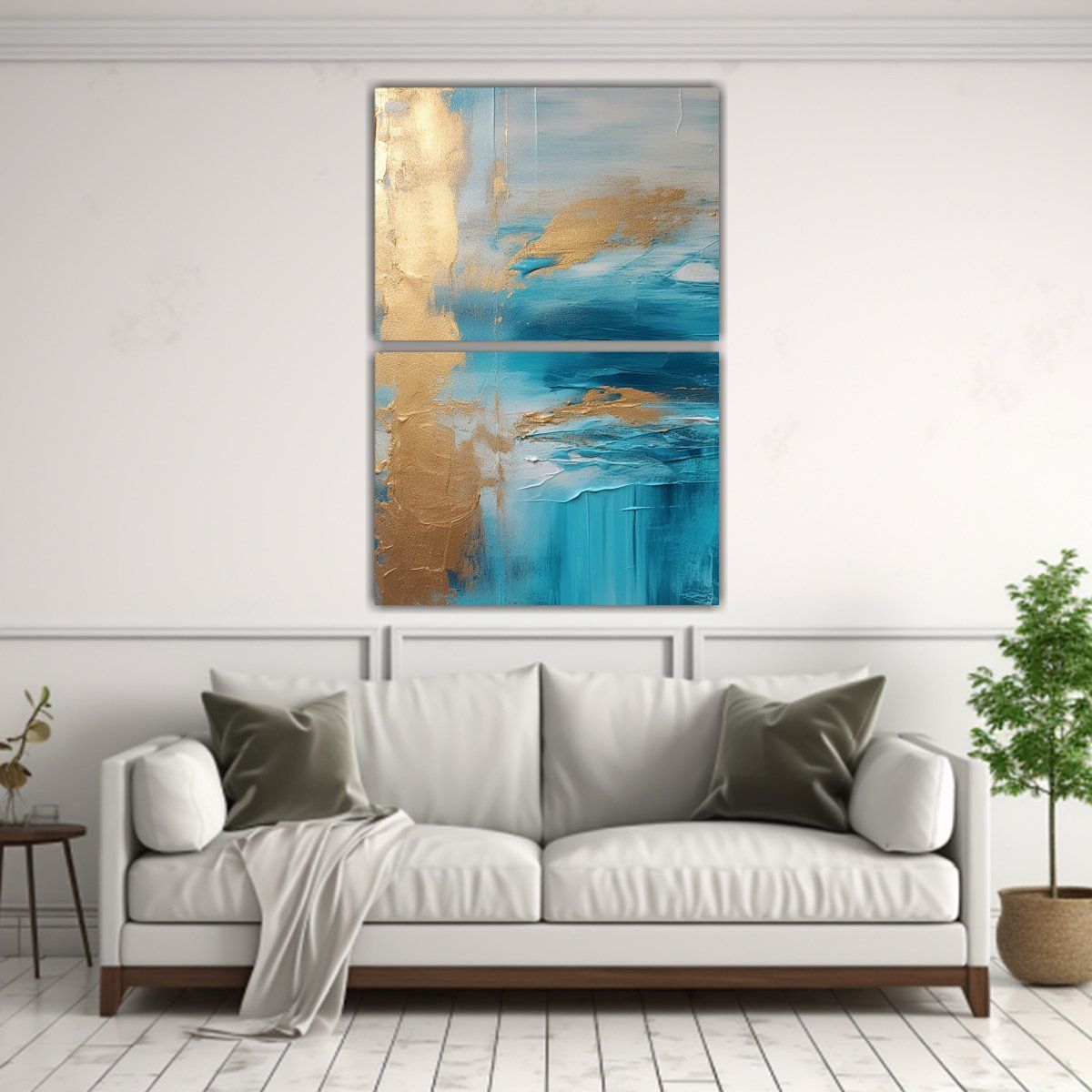 GENERICO - Pinturas Decorativas De Set 2 Artes Concepto 75x100 Cm
