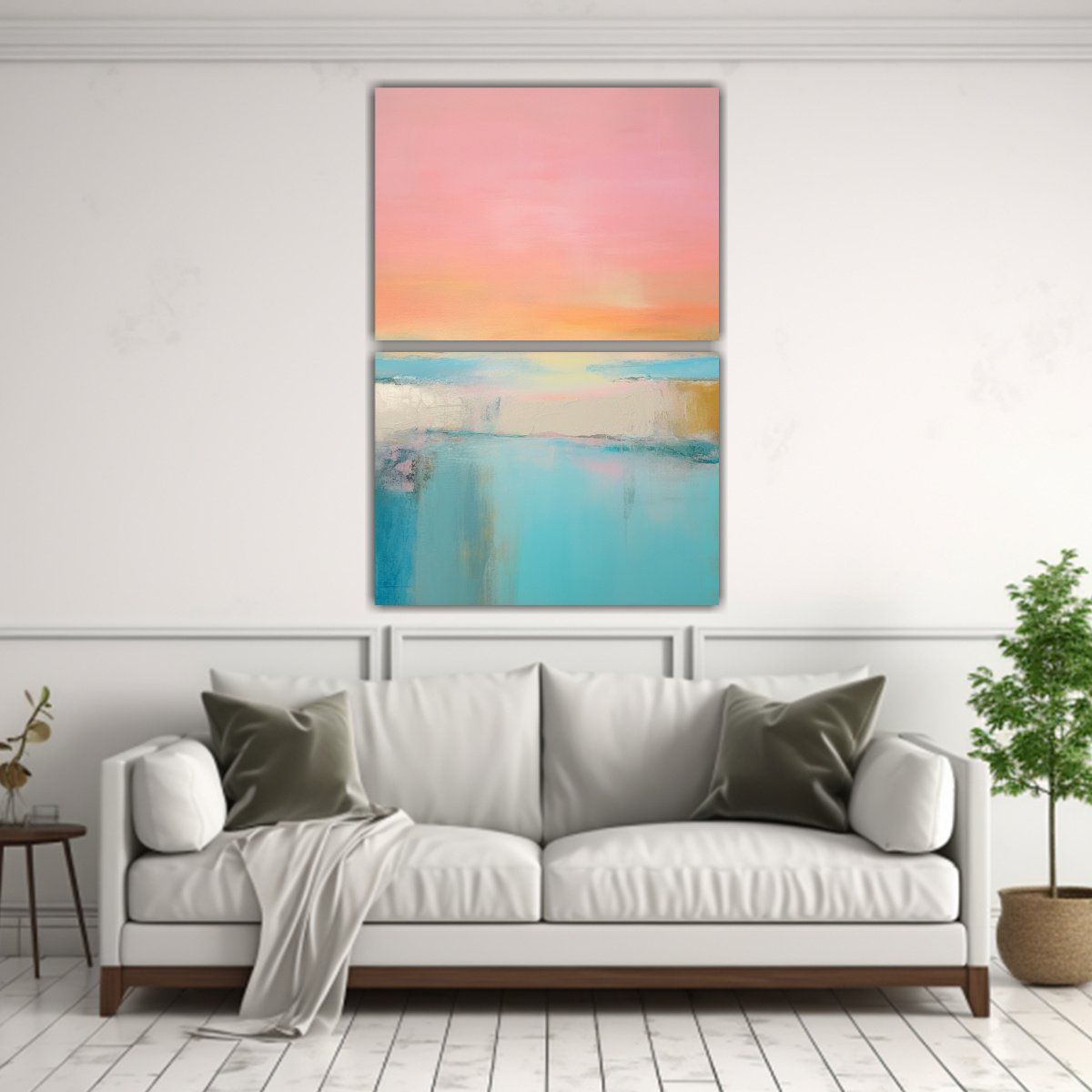 GENERICO - Pintura Abstracta Minimalista Estilo Roth 120x160 Cm