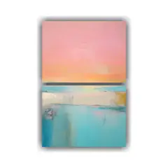 GENERICO - Pintura Abstracta Minimalista Estilo Roth 50x80 Cm