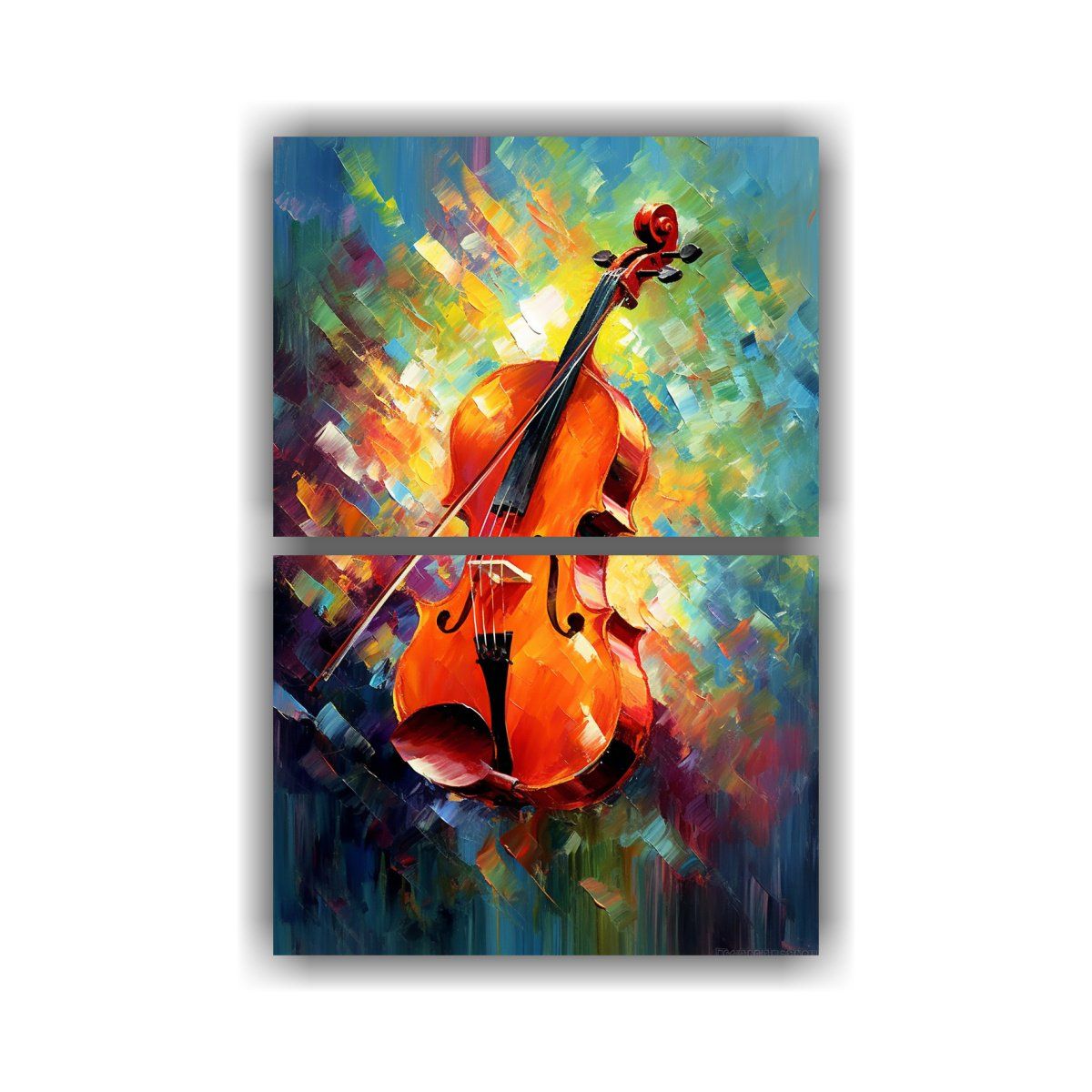 GENERICO - Pinturas Abstractas Que Capturan La Esencia De La 65x100 Cm