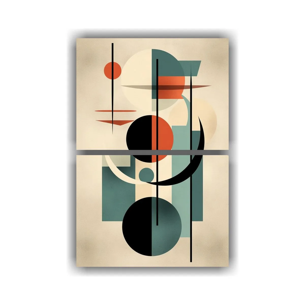 GENERICO - Pintura Abstracta Contemporánea En Formato De 50x80 Cm