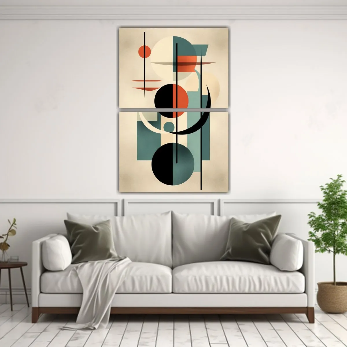 GENERICO - Pintura Abstracta Contemporánea En Formato De 50x80 Cm