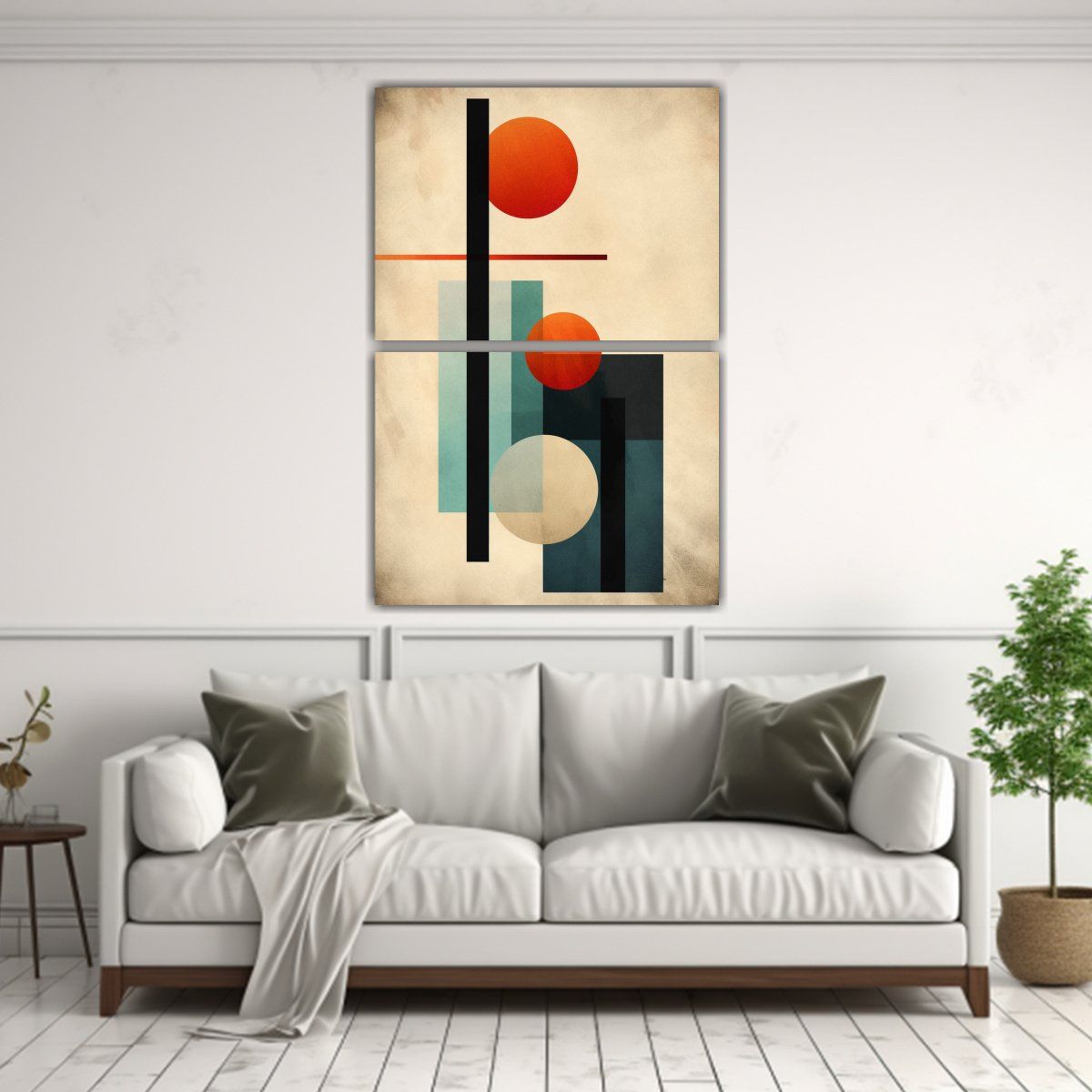 GENERICO - Pinturas Decorativas Minimalistas De Formas 60x80 Cm