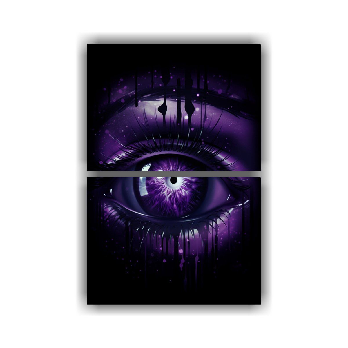 GENERICO - Dos Lienzos De Tela Estilo Galeria Originalidad 75x100 Cm