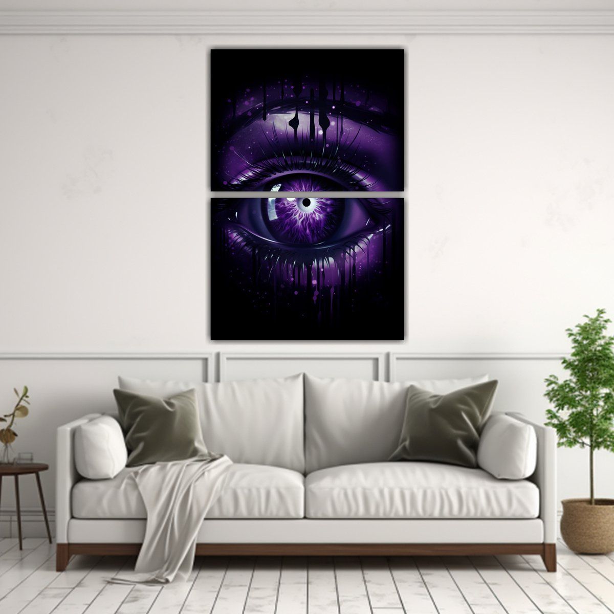 GENERICO - Dos Lienzos De Tela Estilo Galeria Originalidad 75x100 Cm