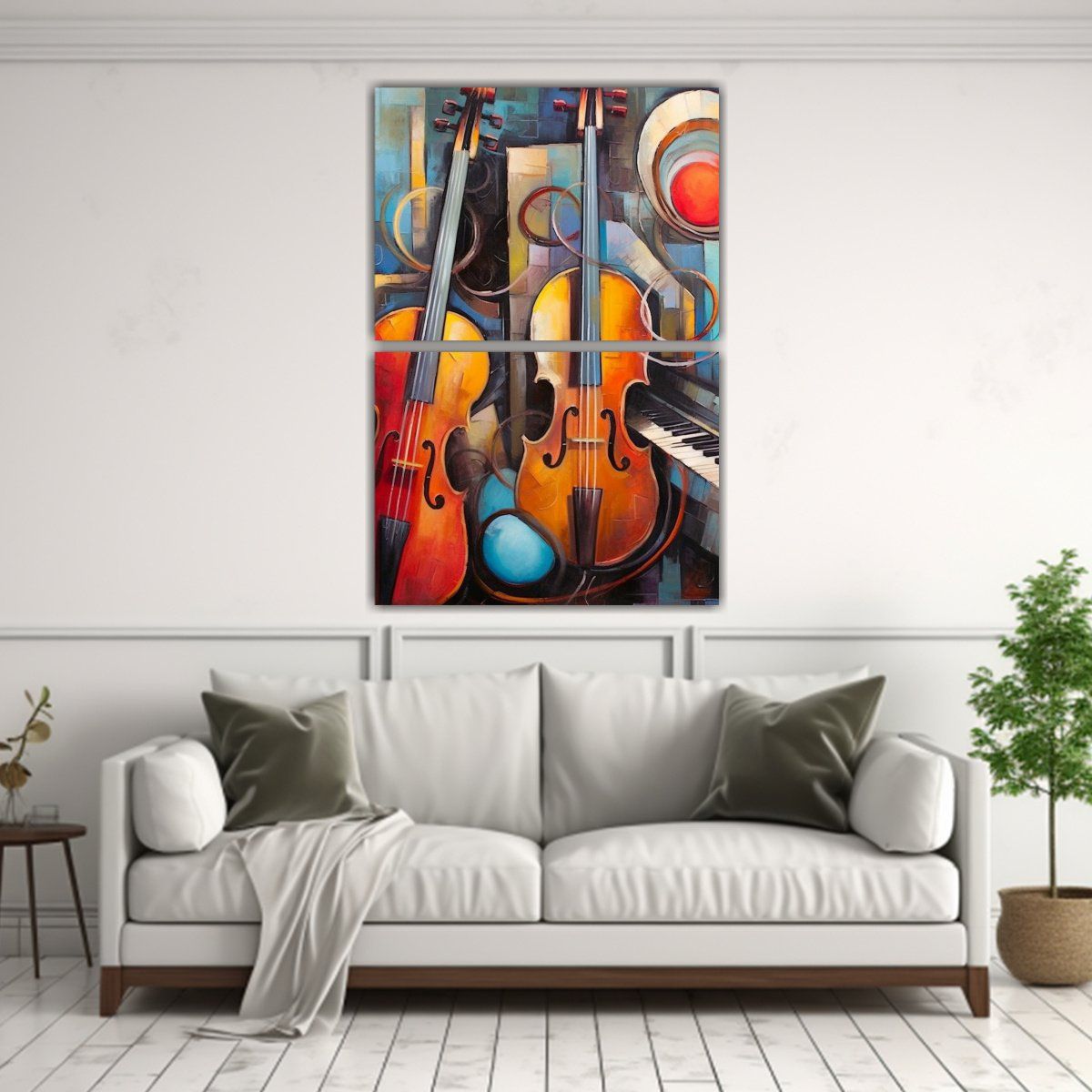 GENERICO - Cuadros De Arte Abstracto De Instrumentos 65x100 Cm