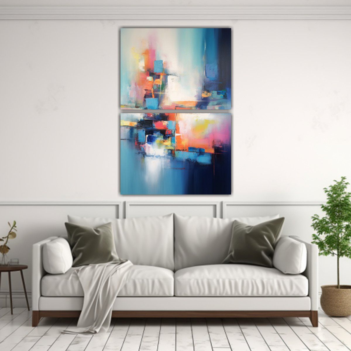 GENERICO - Cuadro Imagen Temática Pintura Abstracta 50x80 Cm