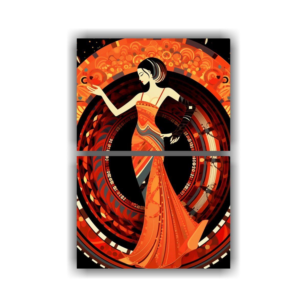 GENERICO - Pinturas De Decoración De Lienzo Set 2 50x80 Cm