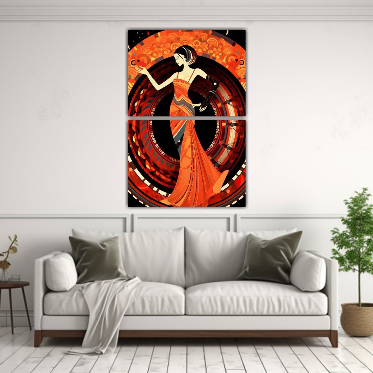 GENERICO - Pinturas De Decoración De Lienzo Set 2 50x80 Cm