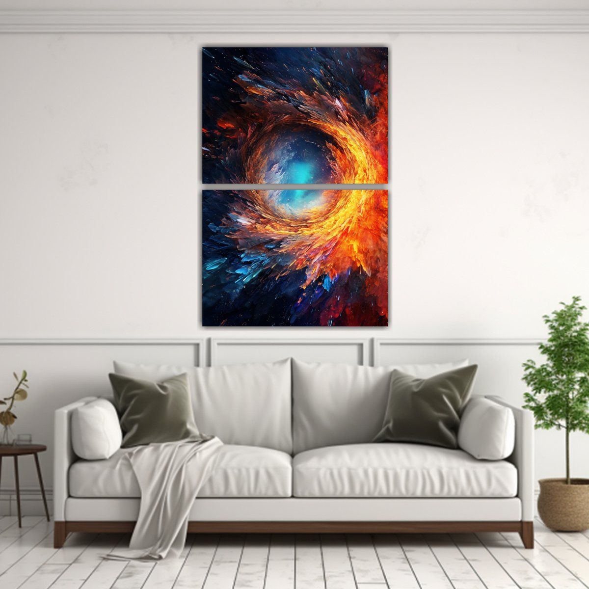 GENERICO - Cuadros Acuarela Con Colores Intensos Y 65x100 Cm