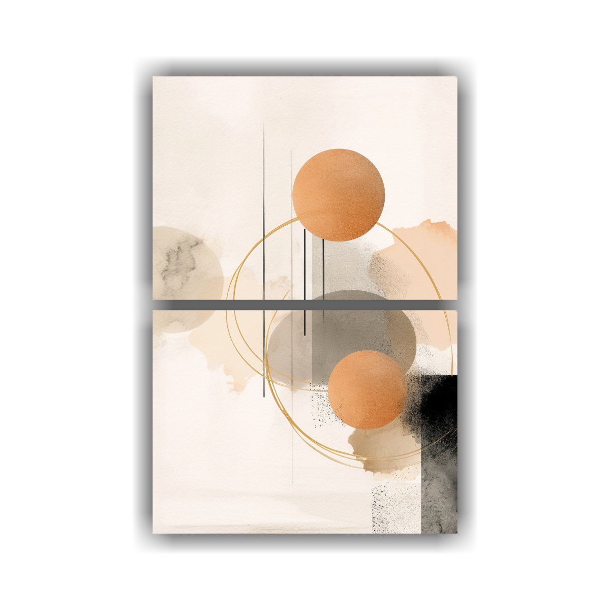 GENERICO - Artes De Pared Minimalistas Abstractas En Gama De 65x100 Cm