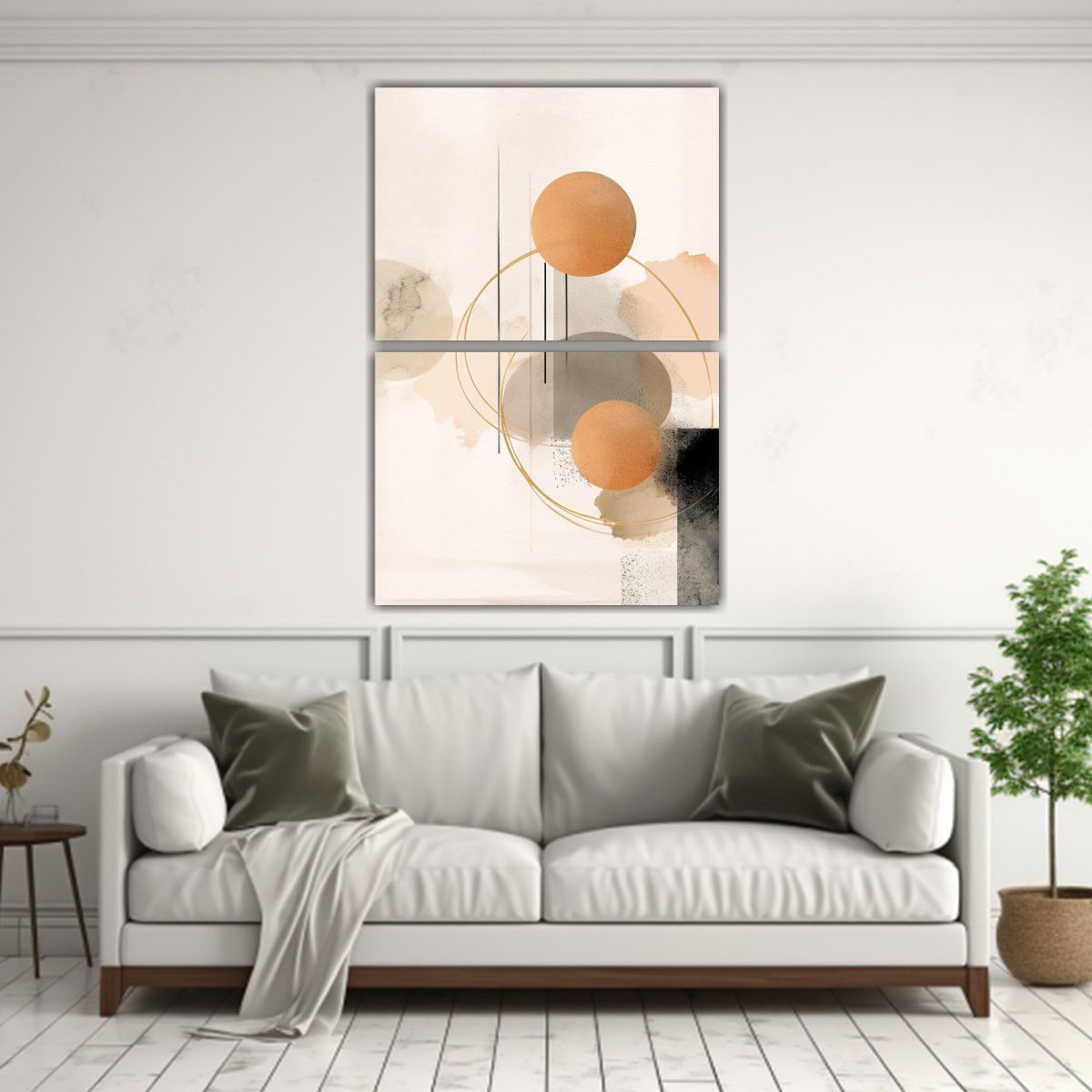 GENERICO - Artes De Pared Minimalistas Abstractas En Gama De 65x100 Cm