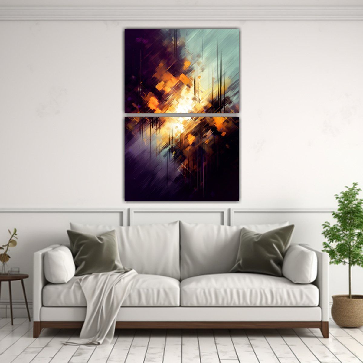 GENERICO - Pinturas Decorativas Modernas En Lienzo 120x160 Cm