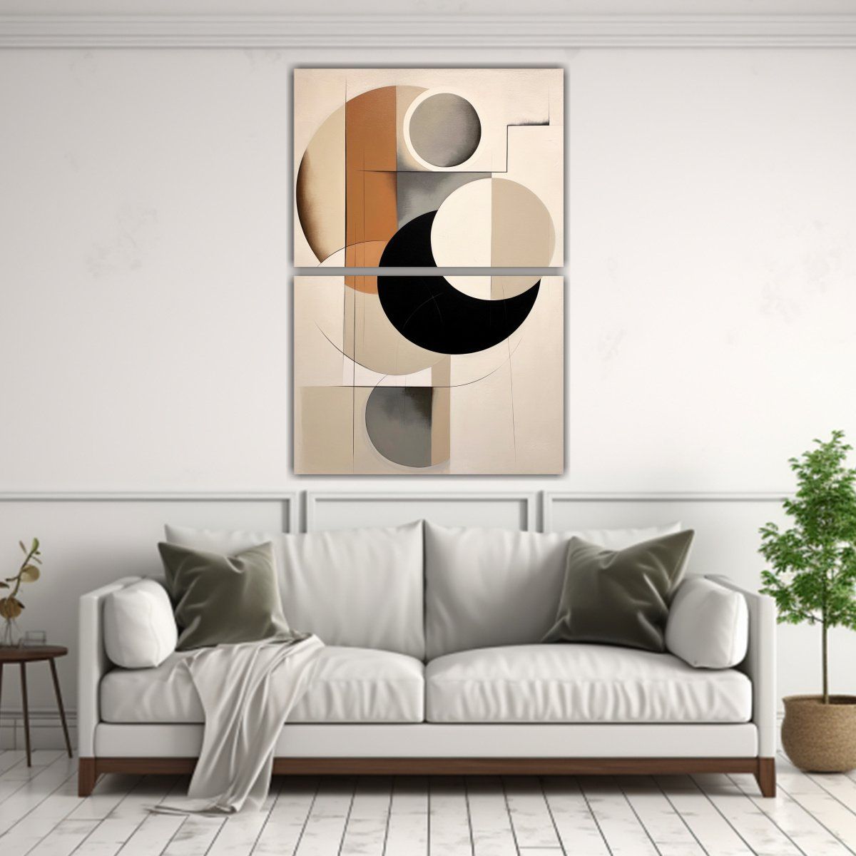 GENERICO - Cuadros Tela Sublimada Minimalismo Abstracto Con 65x100 Cm