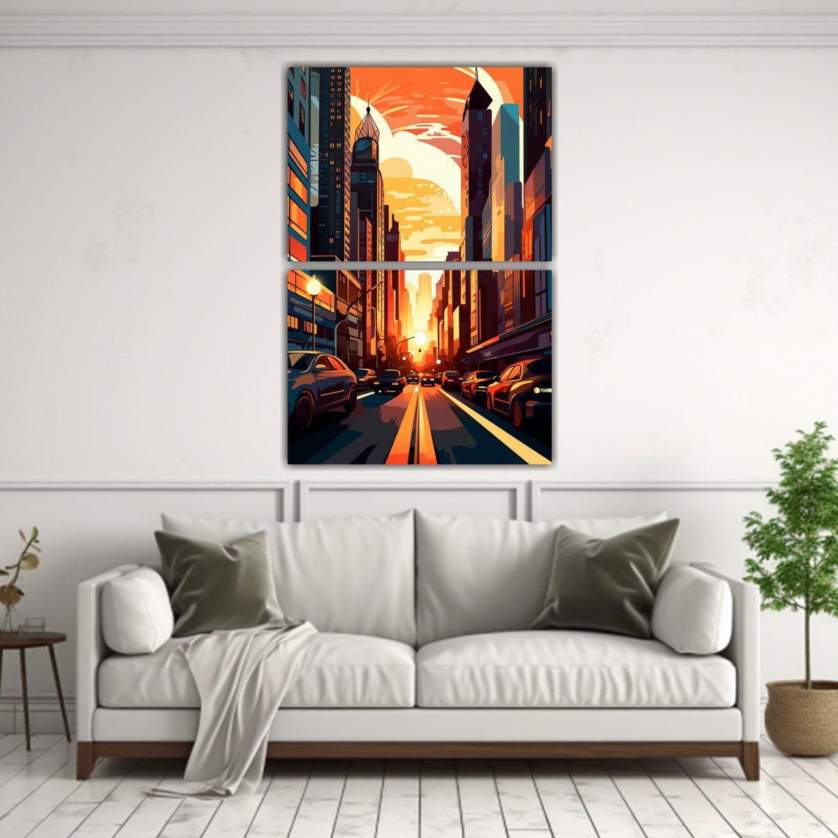 GENERICO - Set 2 Lienzos De Tela Belleza Inspiradora PROMPT 50x80 Cm