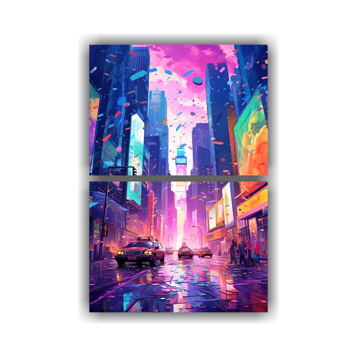 GENERICO - Cuadros Concepto New York Arte En Lienzo Estilo 65x100 Cm