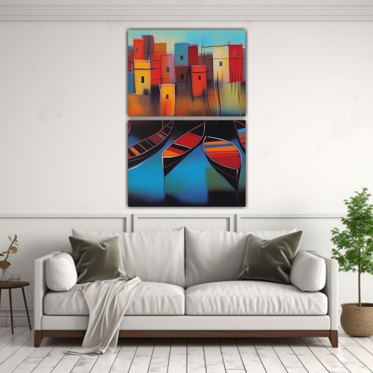 GENERICO - Cuadros De Arte Urbano Dos Cuadros Imagen 50x80 Cm