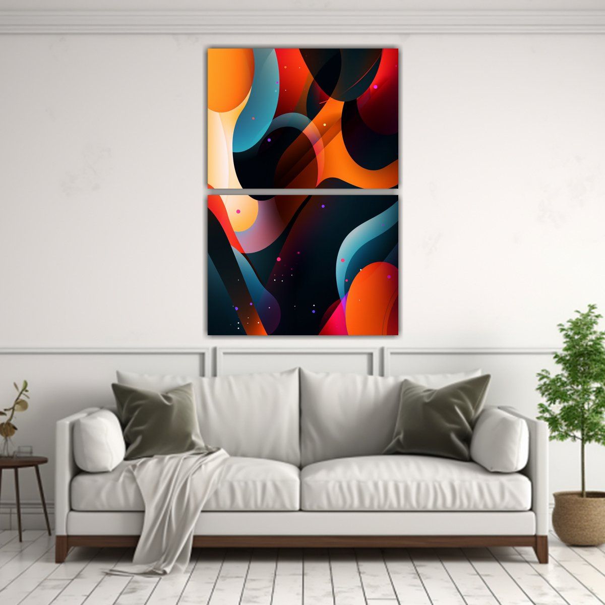 GENERICO - Fondo De Pantalla Móvil Abstracto Con Formas 50x80 Cm