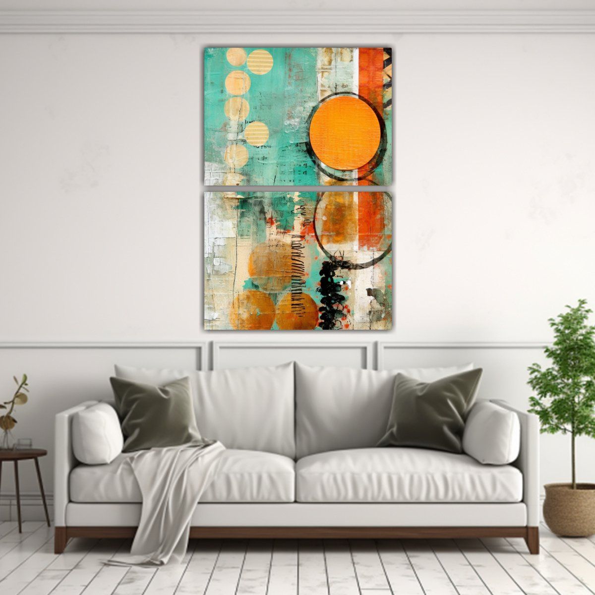 GENERICO - Pinturas Decorativas De Arte Mixto En Bastidor 75x100 Cm