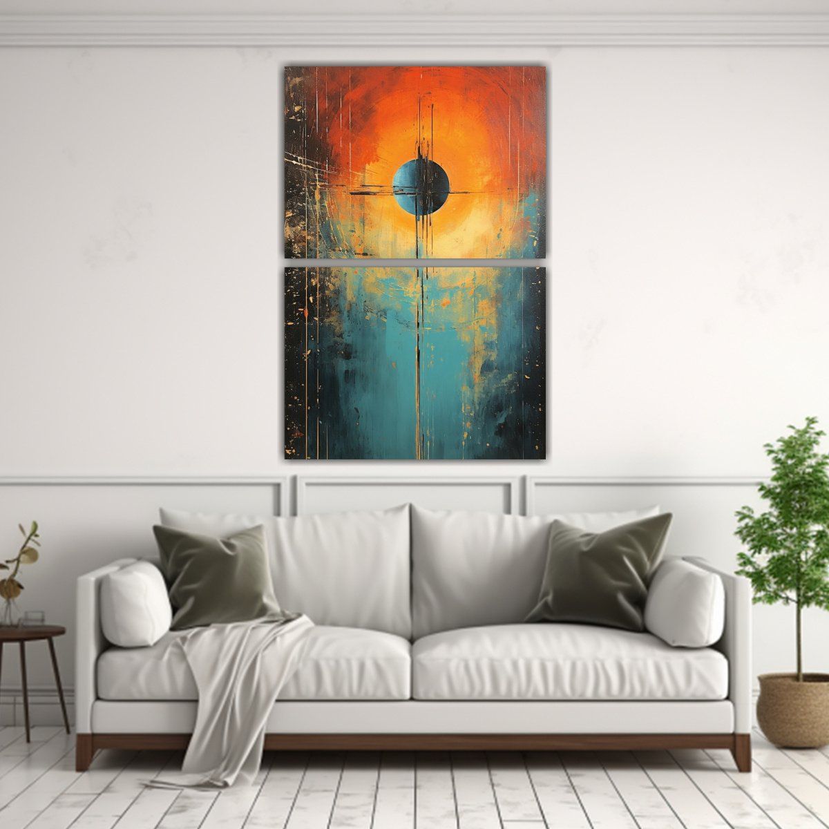 GENERICO - Lienzos Acuarela Protagonismo Pintura Abstracta 75x100 Cm