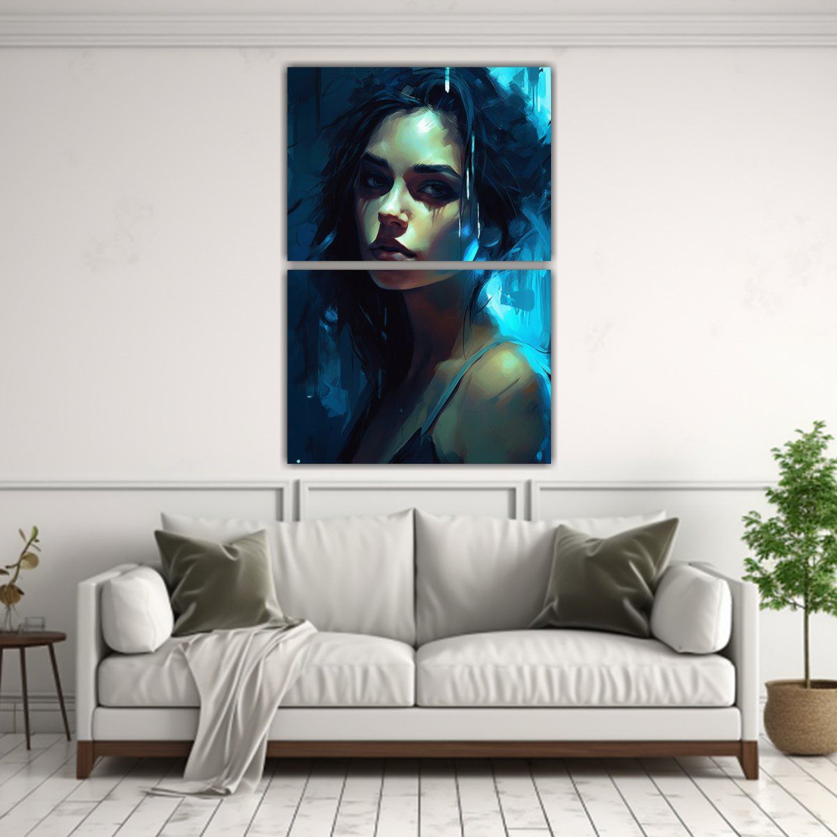 GENERICO - Pintura Abstracta Intensidad Digital 50x80 Cm