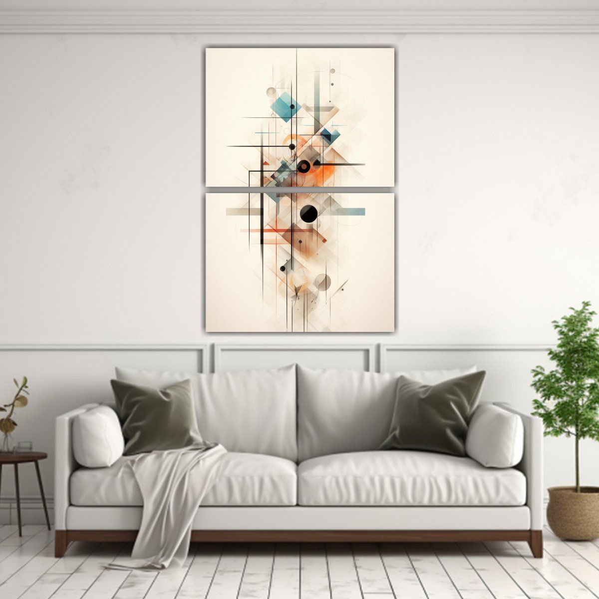 GENERICO - Cuadro Concepto Armonía Cromática Abstracta De 50x80 Cm