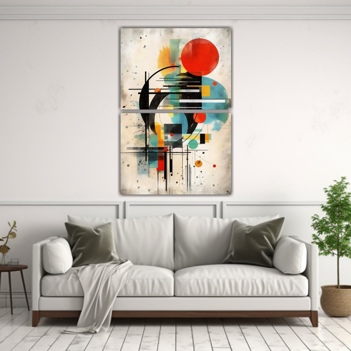 GENERICO - Pinturas Decorativas Estilo Bauhaus Y Graffiti En 120x160 Cm